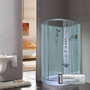 Aqualusso Crystal Shower Cabin 1200mm Right