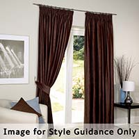Ocean Curtains Lined Pencil Pleat Red 132 x 137cm