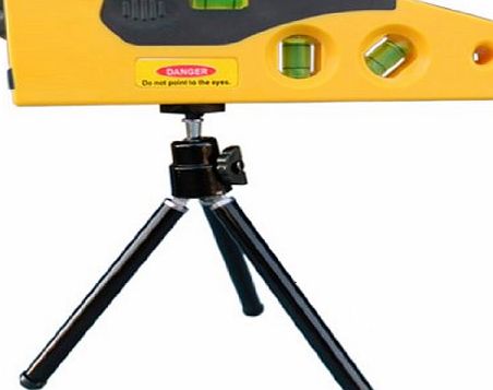 OEM Generic Professional Smart Laser Spirit Level 4 Bubble Vials Crosshair Laser Line and Dot Free Switch with Stand Magnetic Yellow Laser Level