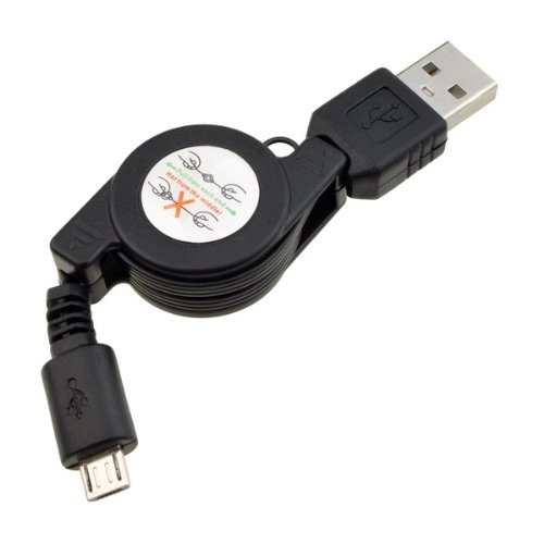 OEM Micro USB Retractable Charger Data Cable For Kindle 3