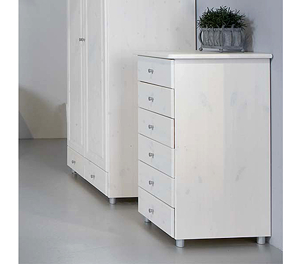 Oestergaard Clearance - Mansa Solid Pine 6 Drawer Chest in