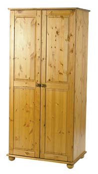Dursley Solid Pine 2 Door Wardrobe