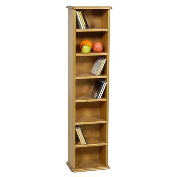 Oestergaard Wokingham Solid Pine Narrow Bookcase - WHILE