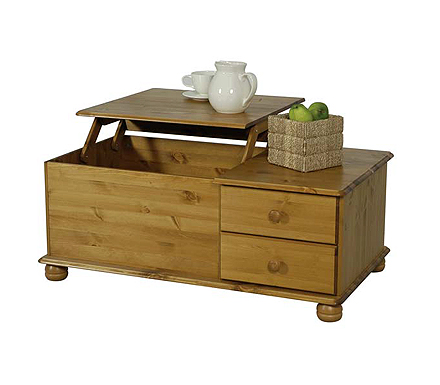 Oestergaard Wokingham Solid Pine Pop-up Coffee Table