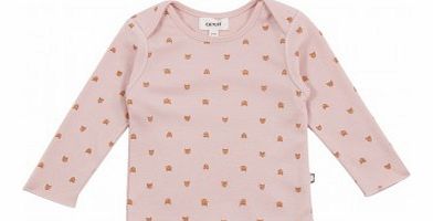 Oeuf NYC Cats t-shirt Pink `6 months,12 months,18 months