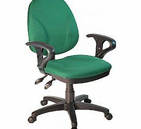 Office Furniture Online Comfort Ergo 3-Lever Operator Chair With Adjustable Arms - Aqua