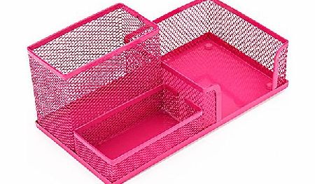Office products Pink Office Organizer Storage Box Holder For Stationery Pen Business Card