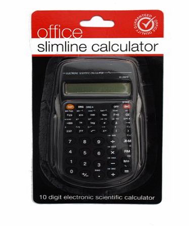 Office slimline 10 digit slimline electronic scientific calculator