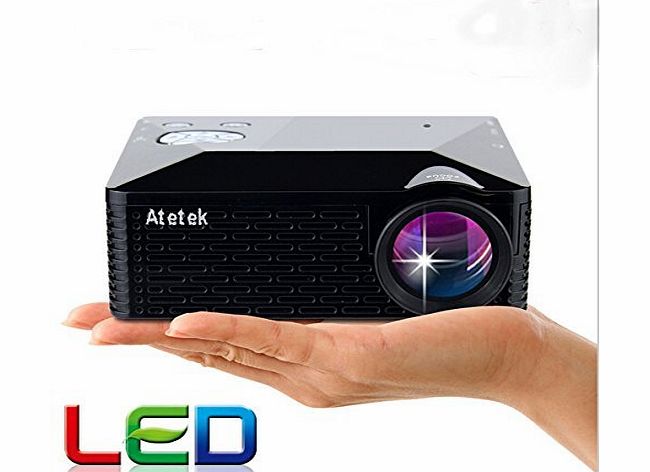 Office Supply Store Aketek?� Multimedia USB AV HDMI VGA Home Theater LED Digital Video Game Pico Mini Projector(Black) Color: Black Size: latest projector, B?roartikel