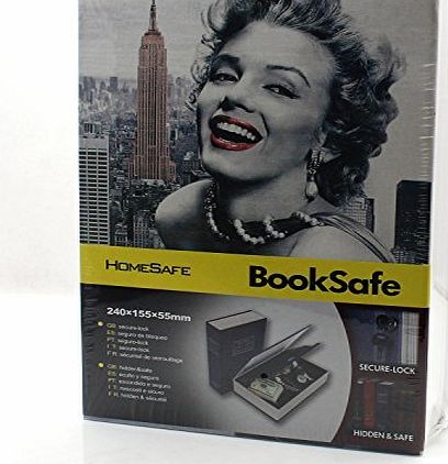 Office Supply Store Riipoo(TM) Big Size Colours Dictionary Diversion Hidden Book Safe With Strong Metal Case inside and Key Lock, Size 240*115*55mm (Marilyn Monroe) Color: Gray, B?roartikel