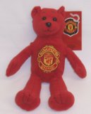 Official Football Merchandise Manchester United FC Beanie Teddy Bear