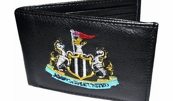Official Football Merchandise New Official Football Club Embroidered Leather Wallets (Newcastle Utd FC Crest)