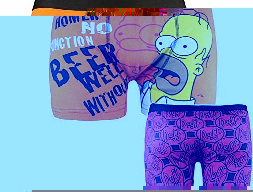 Official Homer Simpson Beer Mens Boxer Shorts (M)