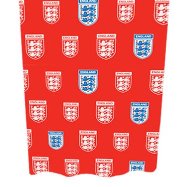 Official Licensed Product England F.A. Curtains 66 x 72
