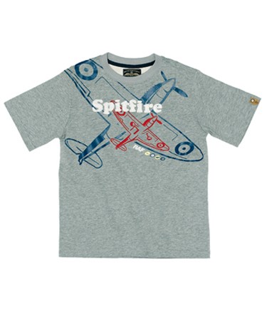 Official RAF Licenced Grey Spitfire T-shirt