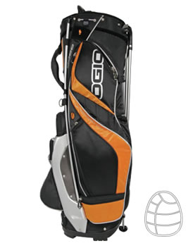 Golf Edge Stand Bag Burnt Orange