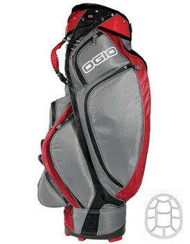 Golf Exodus Cart Bag Merlot