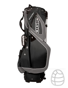 Ogio Golf Grom Stand Bag Black/Petrol