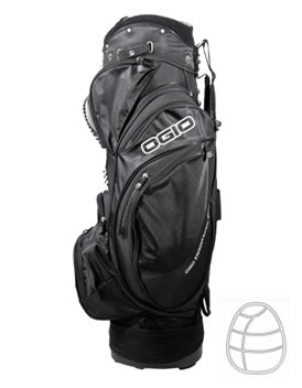 Golf Kingpin Cart Bag Black