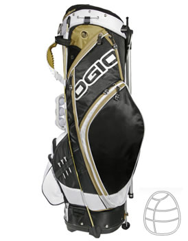 Golf Nexos Stand Bag Black/Gold