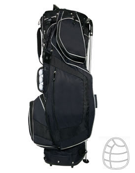 Golf Ozone Stand Bag Black