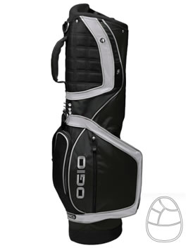 Golf Sliver Carry Bag Black/Silver