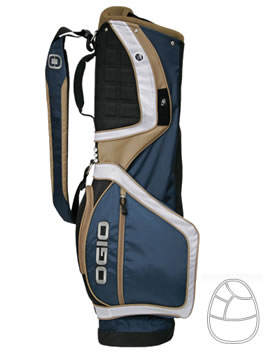 Golf Sliver Carry Bag Navy/White
