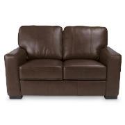 Ohio leather sofa regular, chocolate