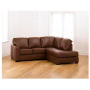 ohio right hand facing Leather Corner Sofa, Cognac
