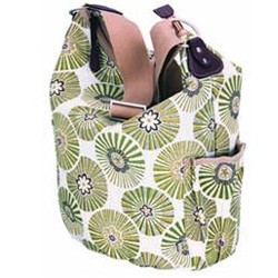 OiOi Hobo Kiwi Floral Print Baby Bag