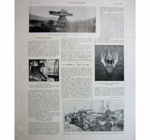 Old antique victorian print Le Solarium Tournant Aix Les Bains French Print 1930