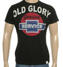Old Glory Black and#39;Genuine Serviceand39; Short Sleeve T-Shirt