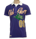 Old Glory Purple Pique Polo Shirt