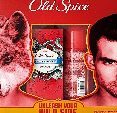 Old Spice  WOLFTHORN XMAS GIFT SET AFTER SHAVE 100ML amp; DEO 125ML