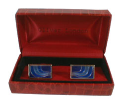 Retro wave cufflinks