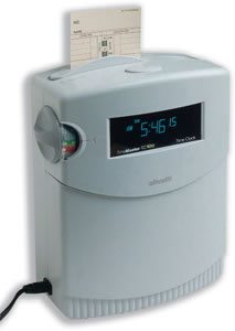 Electronic Time Clock Printing Day and