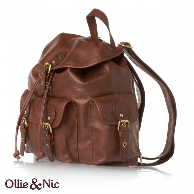 Womens Ollie & Nic Peter Rucksack - Tan