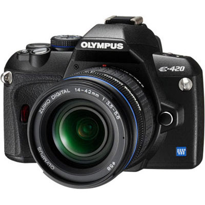 Olympus E-420 Digital SLR with 14-42mm Lens