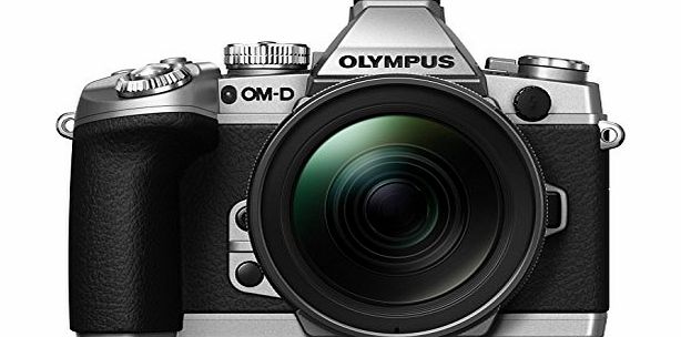 Olympus OM-D EM-1 Compact System Camera - Silver (16.3MP, M.ZUIKO 12-40mm PRO Lens) 3.0 inch Tiltable Touch Screen LCD