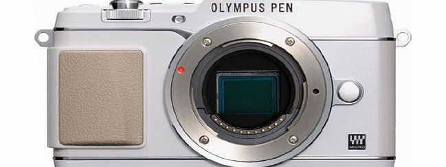 Olympus PEN E-P5 Micro Four Thirds Interchangeable Lens Camera - White Body Only (16.1MP, Live MOS) 3.0 inch Tiltable Touchscreen LCD