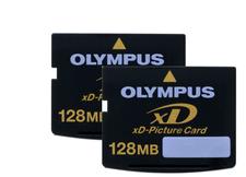 Olympus XD-Cards 256MB (2 x 128mb with Free Card Holder)