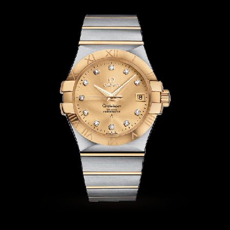 Omega Constellation Mens Steel and Gold Watch