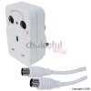 Surge Protected 1 Way Fused Adaptor With