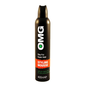 OMG Hold on Tight Mega Hold Hair Mousse 400ml
