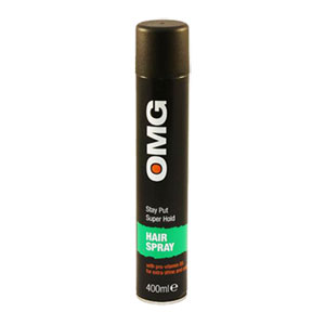 OMG Stay Put Super Hold Hairspray 400ml