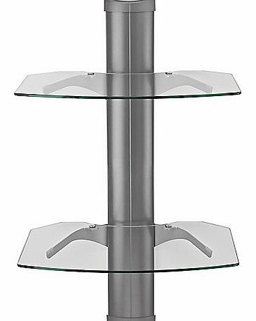 OmniMount  Tria 2 Shelves for AV Components - Platinum