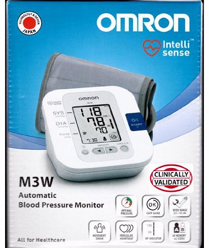 2x Omron M3W Upper Arm Blood Pressure Monitor HEM-7202-E(V)