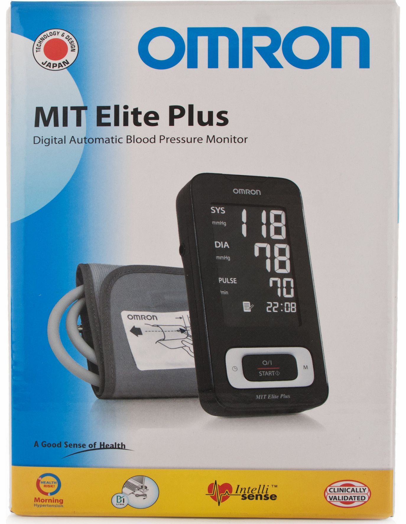 Omron MIT Elite Plus Upper Arm Blood Pressure