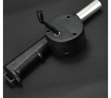 Outdoor Cooking Fan Air Blower for BBQ Fire Bellows Hand Crank Powered