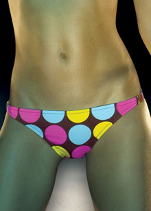 Capri scoop bikini bottom